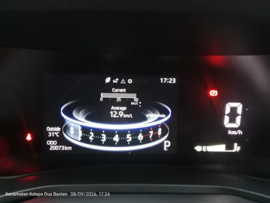 Foto Mobil Bekas Odometer Toyota Veloz 1.5 Q tahun 2023