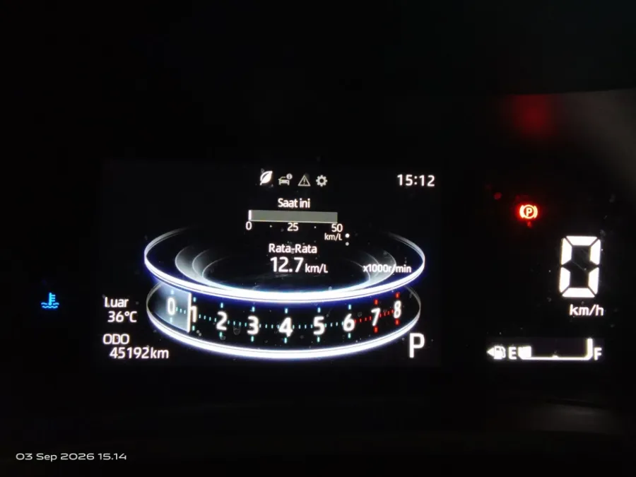 Foto Mobil Bekas Odometer Toyota Veloz 1.5 Q tahun 2025