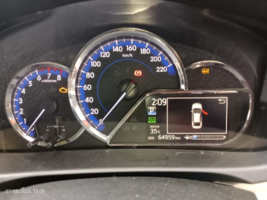 Foto Mobil Bekas Odometer Toyota Vios 1.5 G tahun 2019