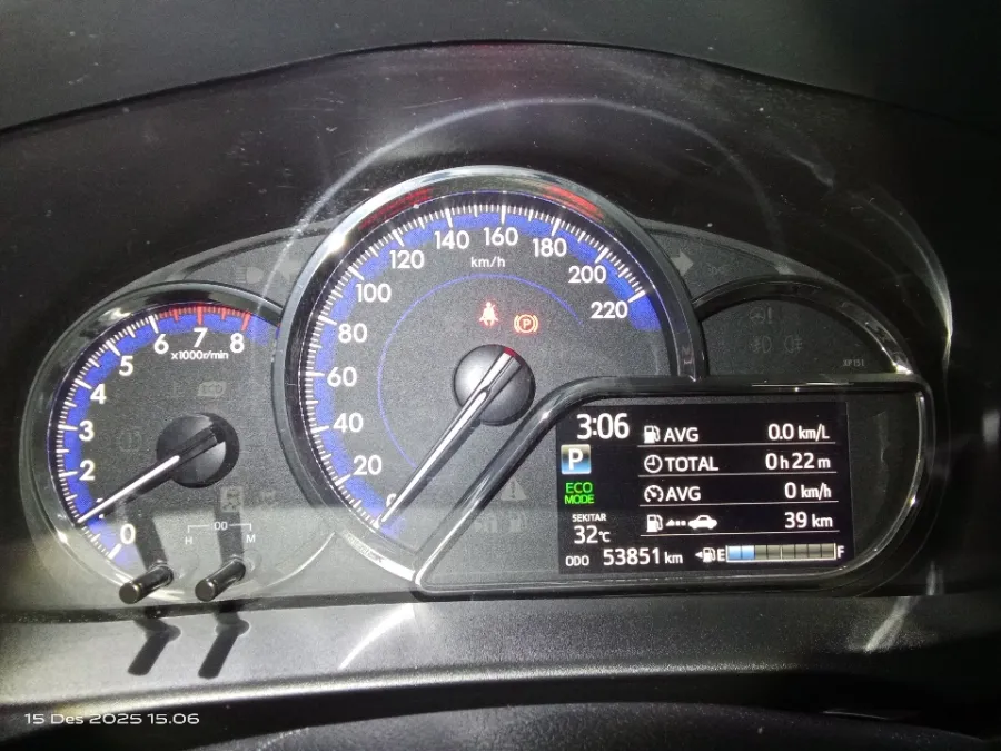 Foto Mobil Bekas Odometer Toyota Yaris 1.5 S tahun 2020