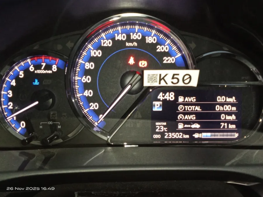 Foto Mobil Bekas Odometer Toyota Yaris 1.5 S tahun 2021