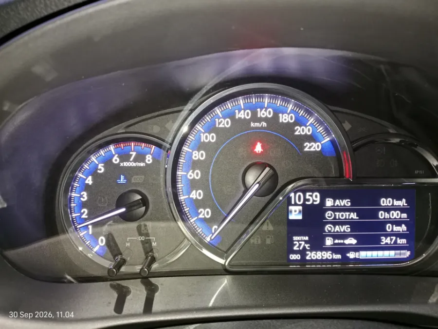 Foto Mobil Bekas Odometer Toyota Yaris 1.5 S tahun 2021