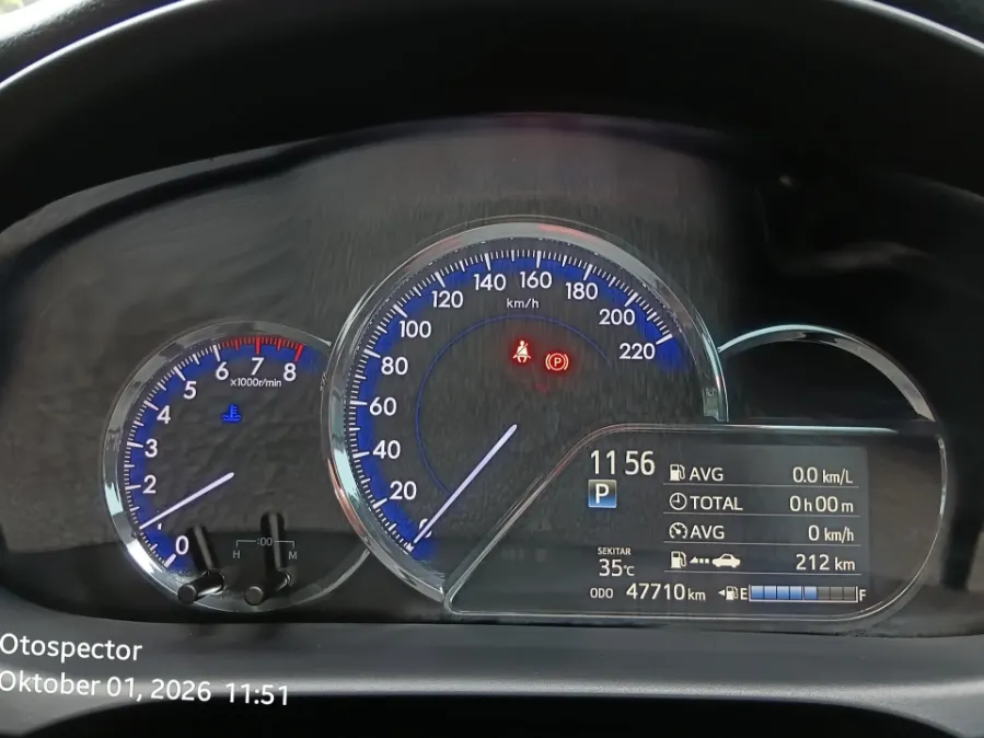 Foto Mobil Bekas Odometer Toyota Yaris 1.5 S tahun 2021