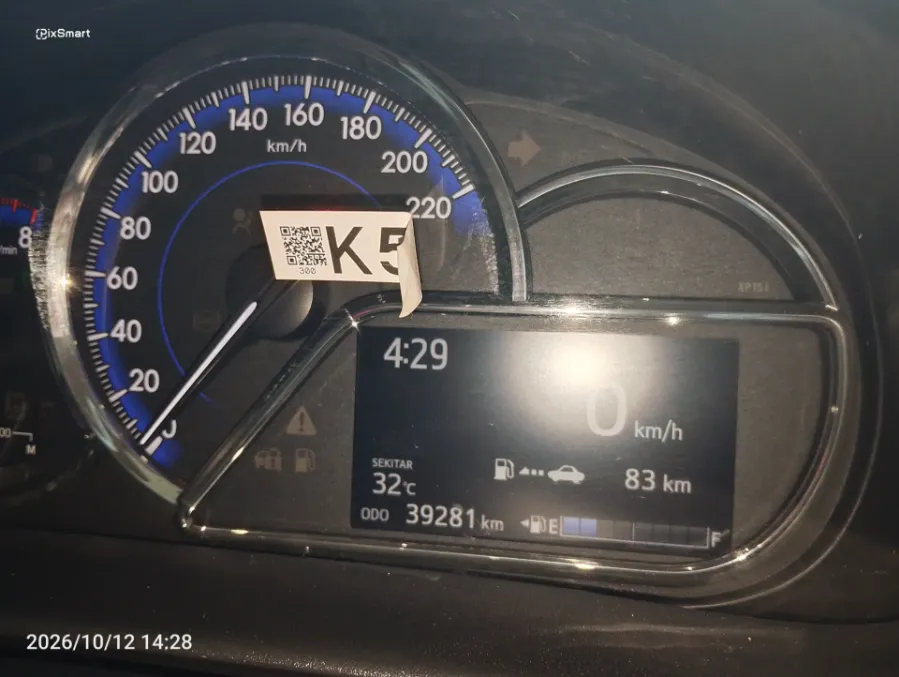 Foto Mobil Bekas Odometer Toyota Yaris 1.5 S tahun 2021