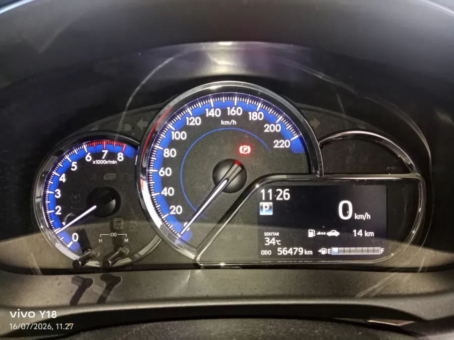 Foto Mobil Bekas Odometer Toyota Yaris 1.5 S tahun 2022