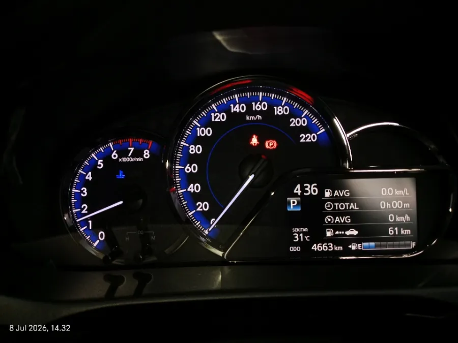Foto Mobil Bekas Odometer Toyota Yaris 1.5 S tahun 2022