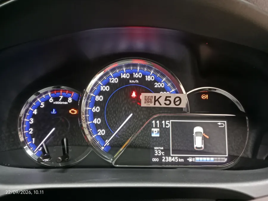 Foto Mobil Bekas Odometer Toyota Yaris 1.5 S tahun 2022