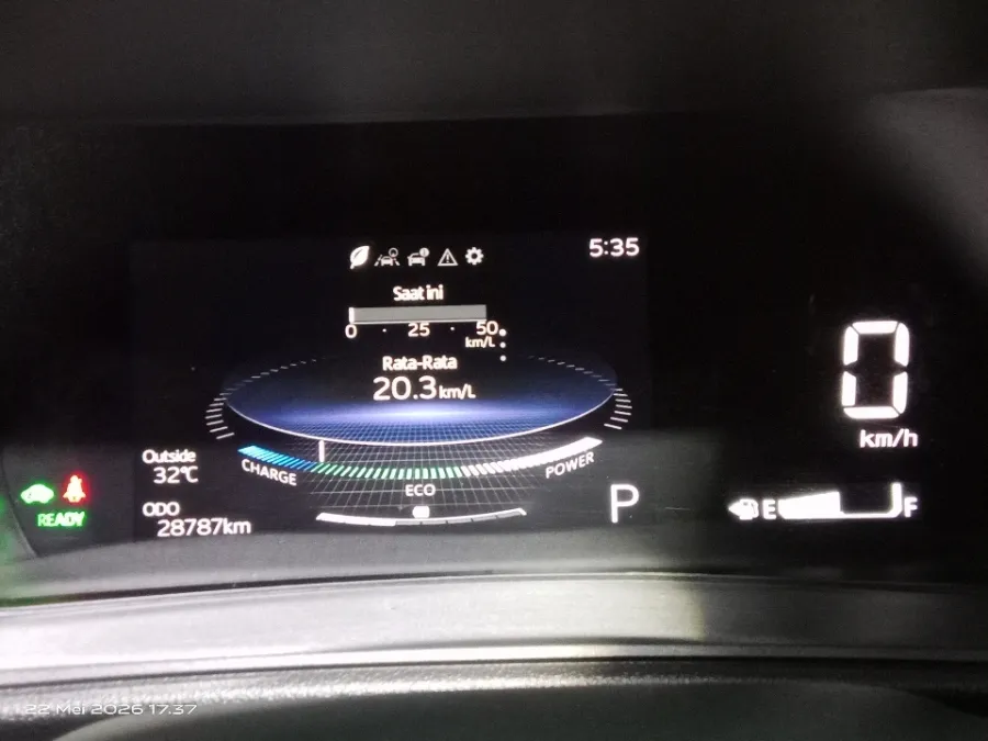 Foto Mobil Bekas Odometer Toyota Yaris Cross 1.5 S HV Gr tahun 2023