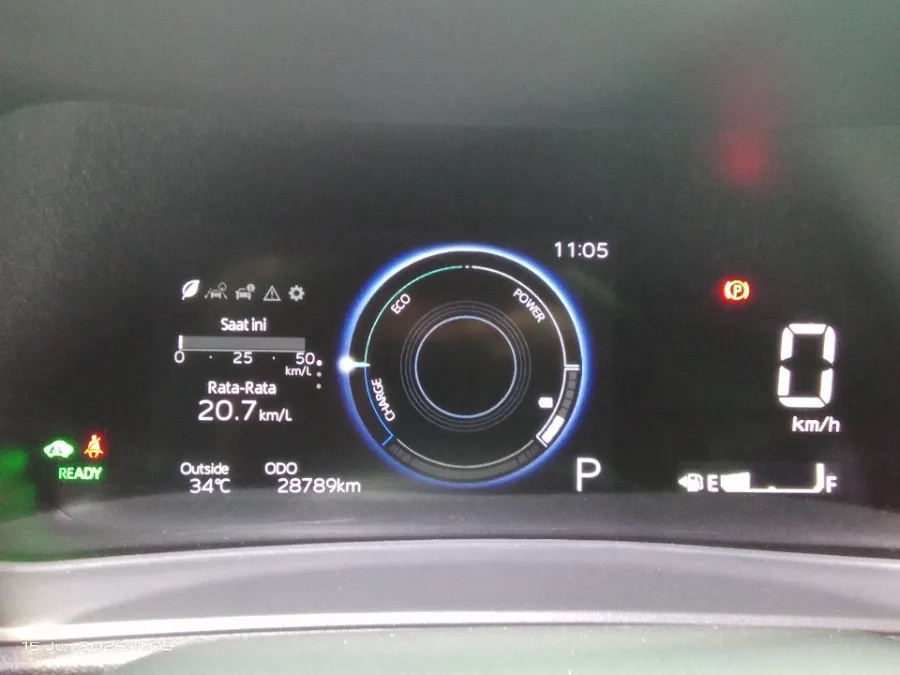 Foto Mobil Bekas Odometer Toyota Yaris Cross 1.5 S HV Gr tahun 2023