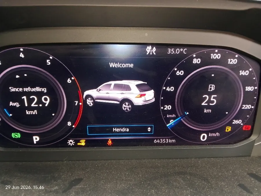 Foto Mobil Bekas Odometer Volkswagen Tiguan 1.4 TSI Allspace tahun 2020