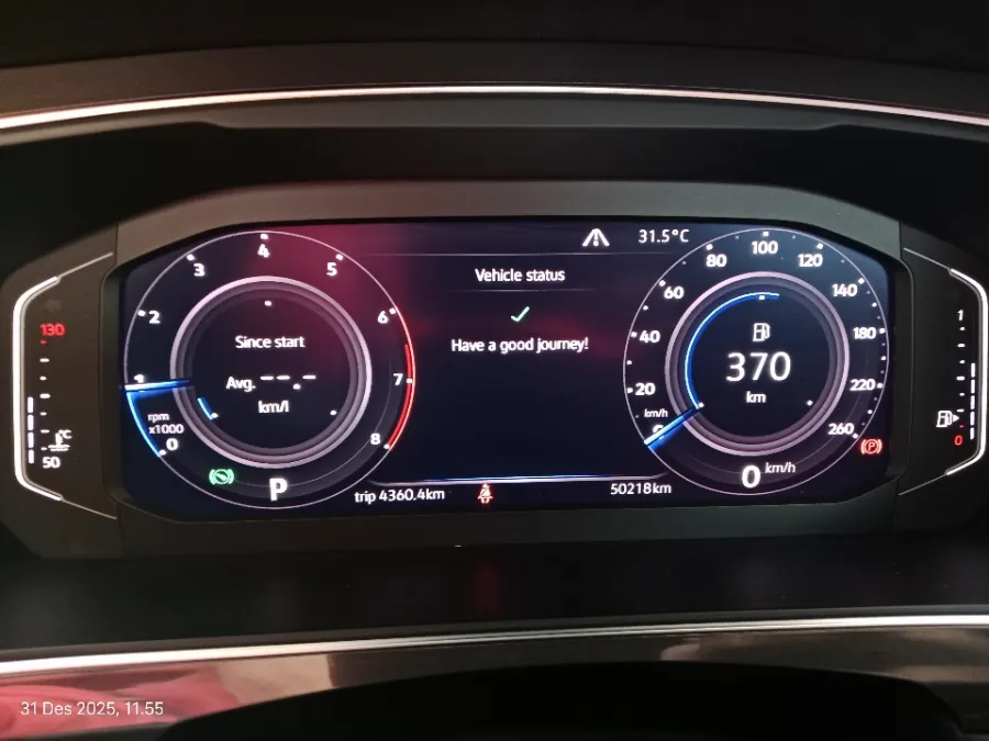Foto Mobil Bekas Odometer Volkswagen Tiguan 1.4 TSI Allspace tahun 2020