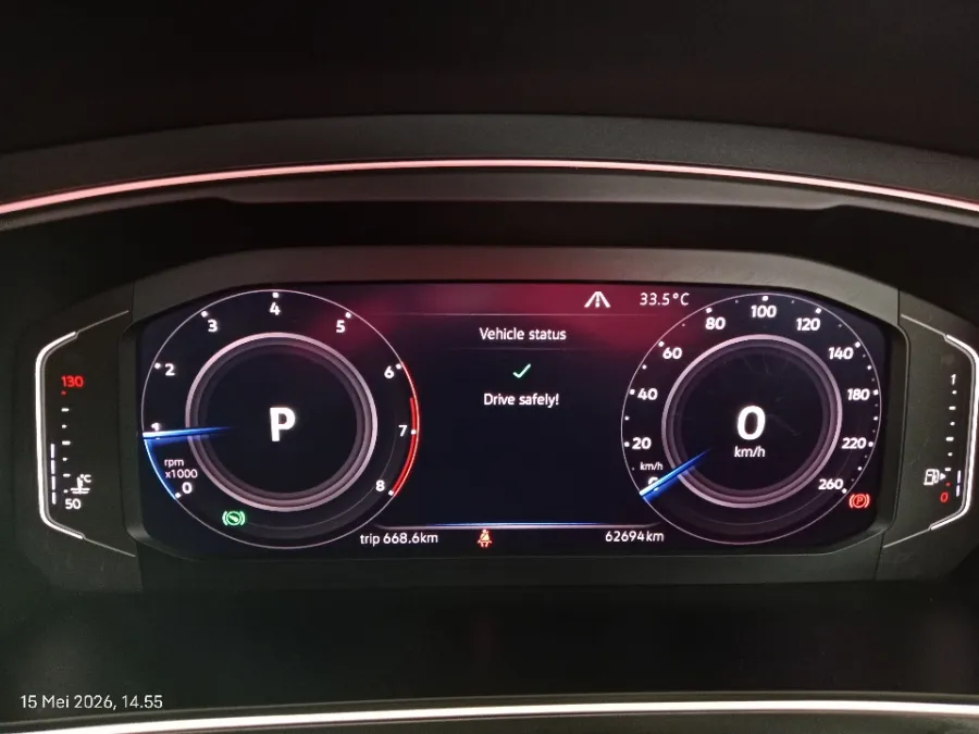 Foto Mobil Bekas Odometer Volkswagen Tiguan 1.4 TSI Allspace tahun 2020