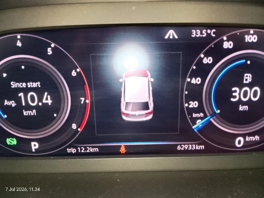 Foto Mobil Bekas Odometer Volkswagen Tiguan 1.4 TSI Allspace tahun 2021