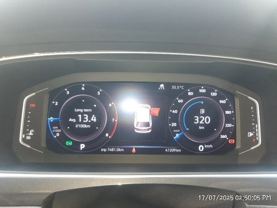 Foto Mobil Bekas Odometer Volkswagen Tiguan 1.4 TSI Allspace tahun 2021