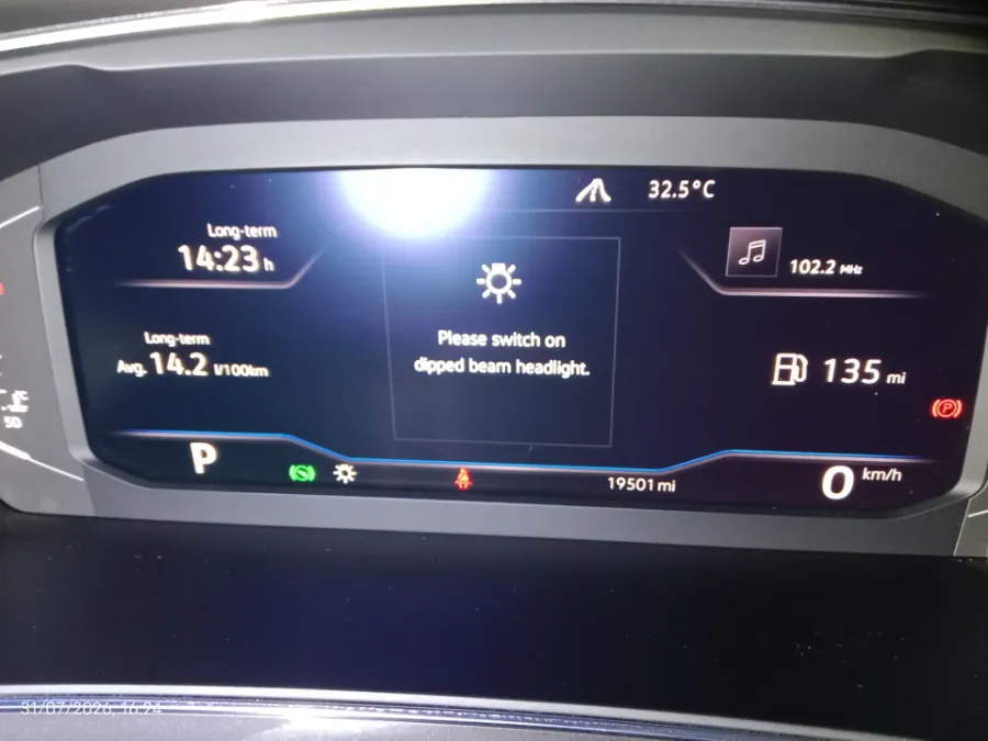 Foto Mobil Bekas Odometer Volkswagen Tiguan 1.4 TSI Allspace tahun 2022