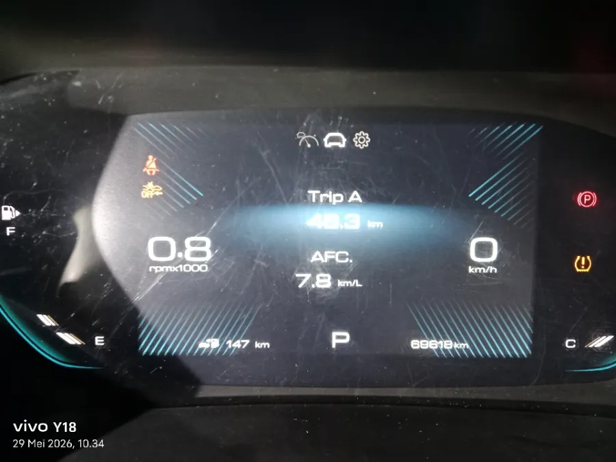 Foto Mobil Bekas Odometer Wuling Alvez 1.5 CE tahun 2023
