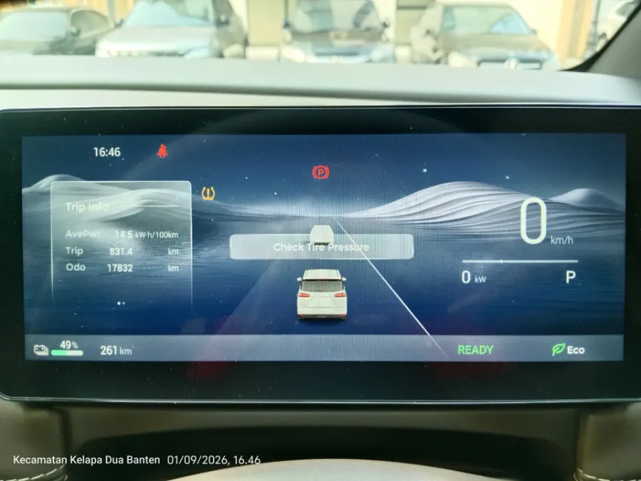 Foto Mobil Bekas Odometer Wuling Darion EV EX tahun 2025